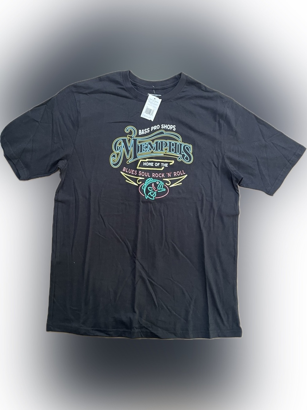Bass Pro Shops Black Memphis Graphic Short-Sleeve Tee